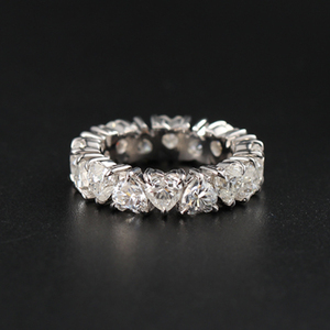 MaiYi Verlovingsring met diamant, witgouden band, gouden trouwringen, diamanten band, paarring, 9K 10K 14K 18K witgouden trouwband - Product Image 1