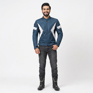 Maillot de motocross en toile de qualité supérieure, nouveau modèle à manches longues et col montant, combinaison de course personnalisée pour moto tout-terrain avec logo frontal, vente en gros - Product Image 1