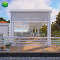 Pare-soleil imperméable extérieur Fengxin avec panneau solaire de toit à persiennes rétractable pour aluminium bioclimatique motorisé de jardin