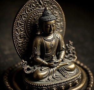 Tượng Phật nằm bằng đồng truyền thống, tượng Phật Niết bàn, đồ trang trí chùa/nhà - Product Image 4