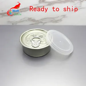 Tuna Canned Empty Tin Cans For Food Grade 100ml Beef Pork Caviar Seafood Tuna Can Packing For Food Container MC-033C