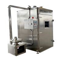 DZJX 30 50 100 150 200 250 500 1000 Kg poulet viande boeuf Machine à fumer bois fumée maison four pour la cuisson des aliments poisson Restaurant