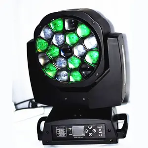 Luce della fase 19x15w RGBW 4IN1 zoom ha portato Grande Bee Occhi di lavaggio testa mobile a led fascio di lavaggio zoom