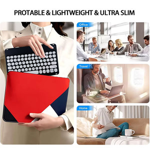 Nuevo <span class=keywords><strong>Teclado</strong></span> Inalámbrico Ultrafino de 7 Pulgadas con Clip Magnético y Distribución de <span class=keywords><strong>Teclado</strong></span> Personalizable <span class=keywords><strong>para</strong></span> Tabletas y Teléfonos - Product Image 5