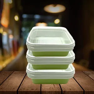 Plastic PP Take Away Lunch Box Disposable Heat Resistant Microwavable Deli Food Container With Lids