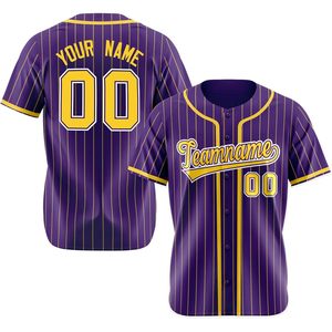 Custom Pinstripe <b>Baseball</b> Jersey Unisex Adult Personalized Name Number Button Down Breathable Sublimated Teamname - Product Image 1
