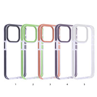 Étui de téléphone transparent personnalisé en TPU+PC, étanche, antichoc, avec cordon, pour 14/15 Pro Max, écologique