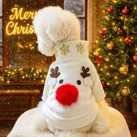 Vêtements de Noël pour chiens, styles variés, tenue de Noël pour animaux de compagnie, motif renne, bonhomme de neige, robe à capuche pour petit chien, vente en gros