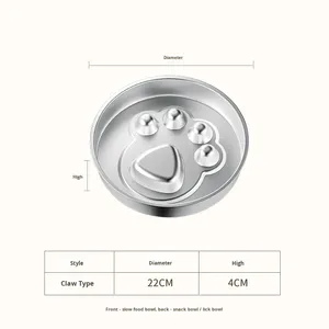 Comedero y Dispensador de Snacks 2 en 1 Reversible de Acero Inoxidable para <span class=keywords><strong>Perros</strong></span>, Antideslizante, Anti-Asfixia, Gran Capacidad para <span class=keywords><strong>Perros</strong></span> Pequeños y Medianos - Product Image 6