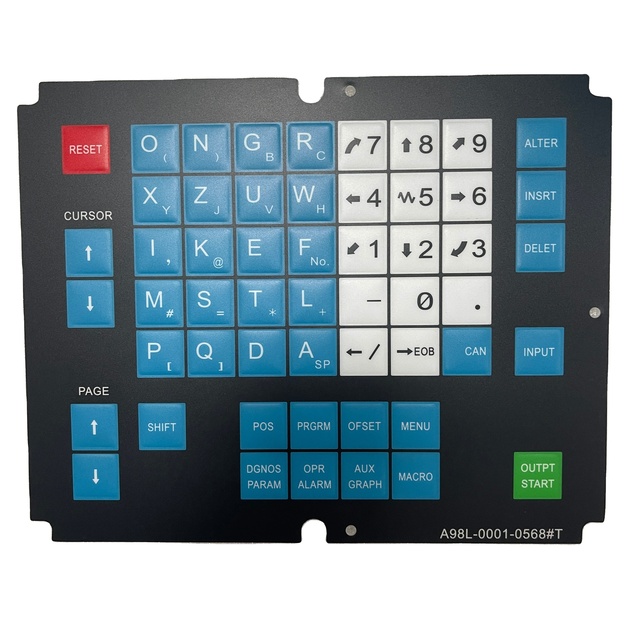 Plc Original Japan Parts for A98l-0001-0568 Keypad/keyboard Film Electrical Equipment A02b-0319-k711#t A98l-0001-0568#m Sale for
