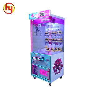 Mesin derek cakar harga pabrik mainan mewah untuk anak-anak mainan dioperasikan koin mesin cakar penjual otomatis
