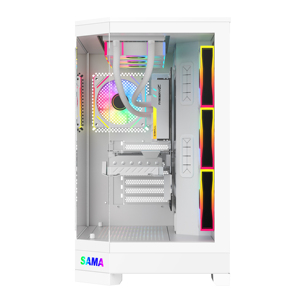 SAMA thiết kế mới gamming trường hợp máy tính Tempered Glass Máy tính để bàn trường hợp máy tính lưu trữ lớn PC Casse PC tủ - Product Image 5