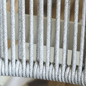 Sgabelli da <span class=keywords><strong>Bar</strong></span> Brio in Corda Intrecciata Leggera, Effetto Legno, in Alluminio, Altezza Bancone, per Hotel, Ristoranti, Cucine e <span class=keywords><strong>Bar</strong></span> - Product Image 5