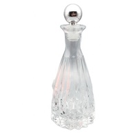Verre transparent personnalisé de 140ml pour bouteilles de diffuseur de roseaux Design fantaisie en relief avec bâtons de rotin décoratifs Bouchon en caoutchouc Wholes