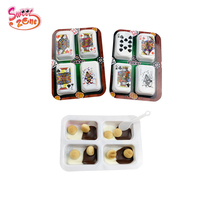 Biskuit coklat Poker cina lucu dengan Jam manis