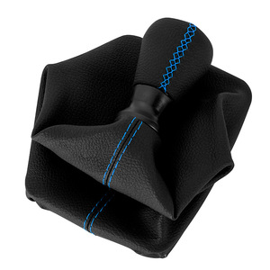 Poignée de levier de vitesses en cuir pour Peugeot 206 406, 5 vitesses, ergonomique - Product Image 2