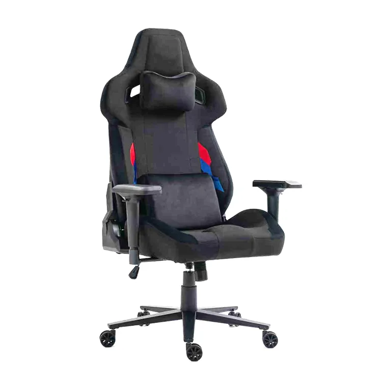 Silla Sofa malas busa memori, kursi Gaming e-sport eksekutif dengan dasar Aloi Aluminium, sandaran tangan 4d hitam merah terbaik