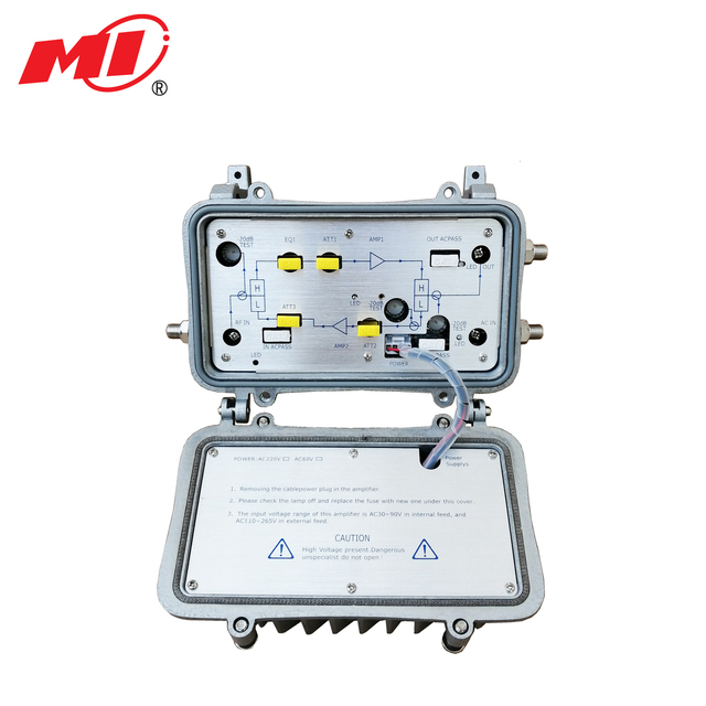 Factory Direct CATV 30db RF Cable TV Amplifier Outdoor Line Telecommunications Product at Cheap Price