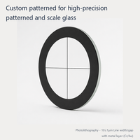 Lentille optique à motif de haute précision personnalisée D5-280mm, lentille en verre optique pour photolithographie, 90% de transmission, revêtement multicouche