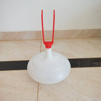 LZPS-02 Nouvelle Abreuvoir Automatique à Cloche en PP, Haute Rigueur, Extra Épais, Sain et Durable pour Poulets et Poules Pondeuses 36x36x51cm