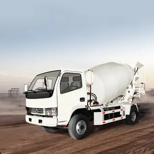 3 Yard 5 Cubic Small Mobile Concrete Mixer Truck With Pump Construction Machinery Small Concrete Mixer Truck