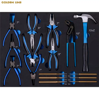 Juego de Herramientas Manuales para Reparación de Automóviles, Kit de Herramientas Profesionales para Taller, 310 Piezas, Gabinete de Metal CRV, Listo para Enviar