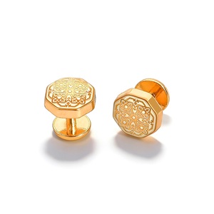 Botón hexagonal de metal KUNSHUO para Baju Melayu, botón de camisa, ropa, logotipo de marca personalizado, botón malayo para ropa Baju Melayu - Product Image 5