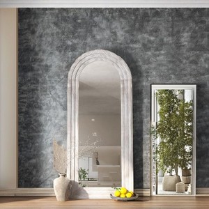Specchio Inclinato RAINHOU di Tendenza <span class=keywords><strong>con</strong></span> <span class=keywords><strong>Cornice</strong></span> Artistica Irregolare in Legno Massello per Camera da Letto Minimalista e Arredamento <span class=keywords><strong>con</strong></span> Accenti Naturali - Product Image 5
