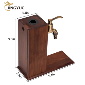 Distributeur de Boissons et d'<span class=keywords><strong>Alcool</strong></span> en Bois Personnalisé pour Bar Maison, Comptoir, Whisky, Cocktail – Idée Cadeau pour Mari et Père - Product Image 2