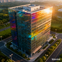 Edificio de estructura de acero comercial de gran altura 3 pisos