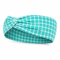 Headband Plaid dengan Logo Custom untuk Wanita, Aksesoris Rambut Lebar, Headband Lucu untuk Rambut Wanita, Hairband Fashion