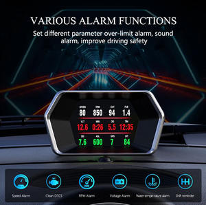 P17 Car <span class=keywords><strong>HUD</strong></span> OBD2 + GPS Smart Digital Head Up Display <span class=keywords><strong>HUD</strong></span> Car Electronics Navegación Velocímetro Alarma - Product Image 5