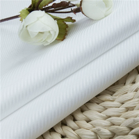 Tissu pour chemise d'affaires en coton longues fibres 100% 80/2, jacquard sergé respirant et léger, traité à l'ammoniaque liquide, facile d'entretien, en stock
