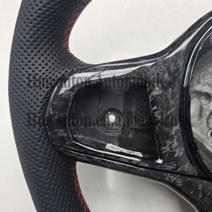 Volante Deportivo de Fibra de Carbono Forjado con Franja Roja Superior para BMW Serie G, M3 G20 G30 G80 M4 G82 M5 CS - Product Image 2
