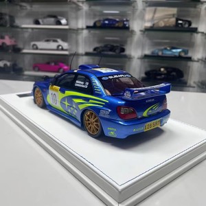 Espositore SJF STI IMPREZA STI WRC 1:18 in resina (modello normale) (versione terreno fangoso) - Product Image 6