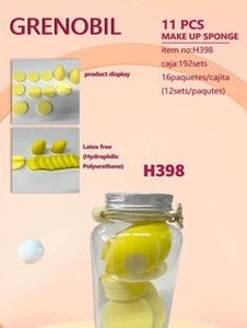 Facial Sponge Set PAK 11 X 192 Yellow Sponge Combination Washable Makeup Tools - Product Image 3