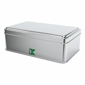 Caja Rectangular de Hojalata Kontensan L438 de 1.5 Litros para Baklava y Dulces, 114 x 188 x 60 mm, Tapa Deslizante, Hecho en Turquía - Product Image 2