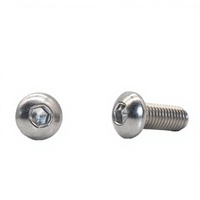 Vis à tête cylindrique à six pans creux SUS304 ISO7380, grade A2, finition brute, métrique, utilisée dans les équipements d'automatisation