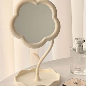 Wholesale Flower Shaped Makeup <b>Mirror</b> Desktop Flower Beauty Makeup <b>Mirror</b> Girl Dressing Table Hanging Jewelry <b>Princess</b> <b>Mirror</b> - Product Image 5