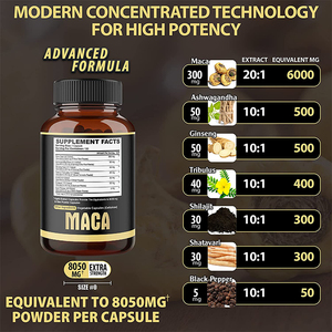 Poudre pour les fesses et les hanches, pilule <span class=keywords><strong>noire</strong></span>, Tongkat Ali, Herbe de chèvre cornée végétarienne avec mélange de capsules de Maca - Meilleures ventes - Product Image 2