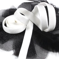 Taille personnalisée ruban spandex blanc sangle nylon bande élastique tricot pour sous-vêtements soutien-gorge