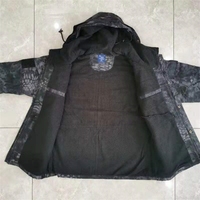 Veste chaude pour hommes en plein air pour la randonnée hiver veste en python noir tactique G8 veste polaire camouflage