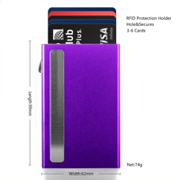 Dompet Kartu Logam Tipis Otomatis Muncul 10 Slot Kartu untuk Bisnis Logo Kustom