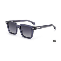 Lunettes de soleil carrées vintage personnalisées très vendues, de haute qualité, en acétate polarisé, confortables pour femmes et hommes