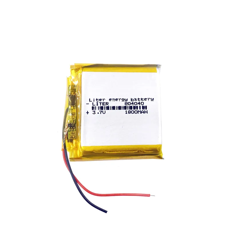 Custom 3.7V 804040 1800mah Rechargeable Li-ion Polymer Lithium Battery Voltage Li-Po Li-polymer Battery