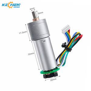 Moteur miniature DC de précision <span class=keywords><strong>180</strong></span> avec boîte de vitesses 20 mm et encodeur Hall intégré, actionneur à couple élevé, faible bruit et contrôle de mouvement fluide - Product Image 2