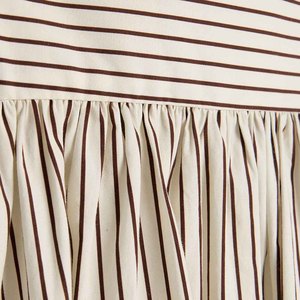 Fabricantes de ropa personalizada Primavera Verano Otoño Cintura alta Ligero Casual Rayas Algodón Maxi Falda - Product Image 4