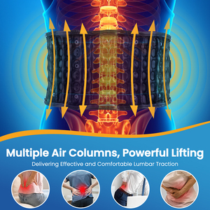Massaggiatore Lombare Senza Fili, Gonfiabile, Riscaldato e Vibrante, Supporto per Decompressione della Schiena, Cintura Massaggiante per Alleviare il Dolore alla Vita - Product Image 3
