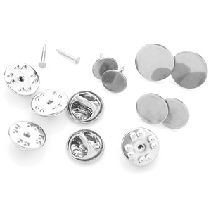 Stainless Steel Spike Pins For DIY Brooches Badges <b>Name</b> <b>Tags</b> Cuff Pins Jewelry Accessories Round Shape Unisex - Product Image 1