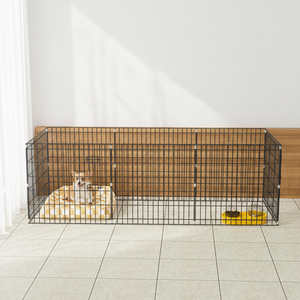 Clôture pliable en fil métallique pour <span class=keywords><strong>chien</strong></span>, parc d'exercice portable pour animaux de compagnie, utilisable en intérieur et en extérieur, vente en gros d'usine en stock - Product Image 1